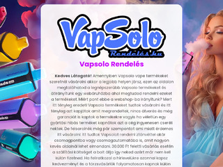 Vapsolo rendelés